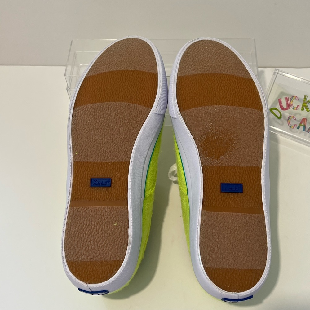 NEW Keds Terry Cloth Neon Sneakers  SZ - 7.5 / 38 - Picture 12 of 15